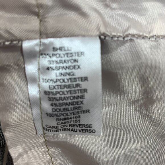 Business  work wear  Sheath Dress Women SZ 4 White Gray Striped Calvin Klein - Picture 14 of 16